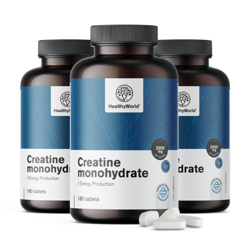 3x Kreatin-monohidrát 3000 mg, összesen 540 tabletta