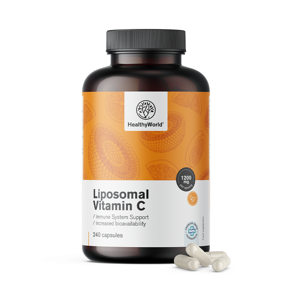 Liposzómás C-vitamin 1200 mg csipkebogyó kivonattal.