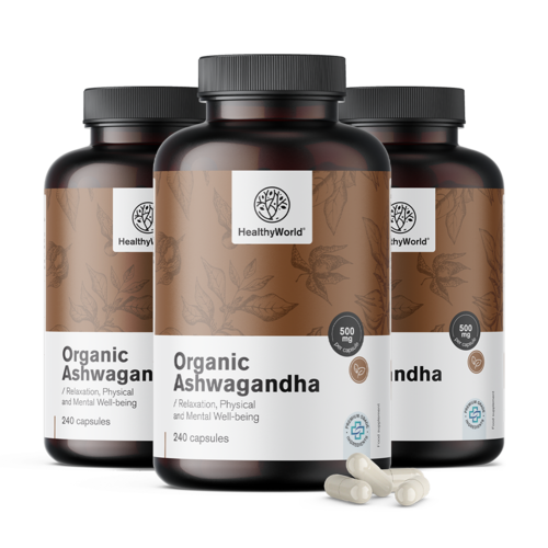 3x BIO Ashwagandha 500 mg, összesen 720 kapszula