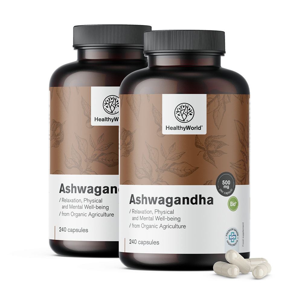 BIO Ashwagandha 500 mg kapszulákban