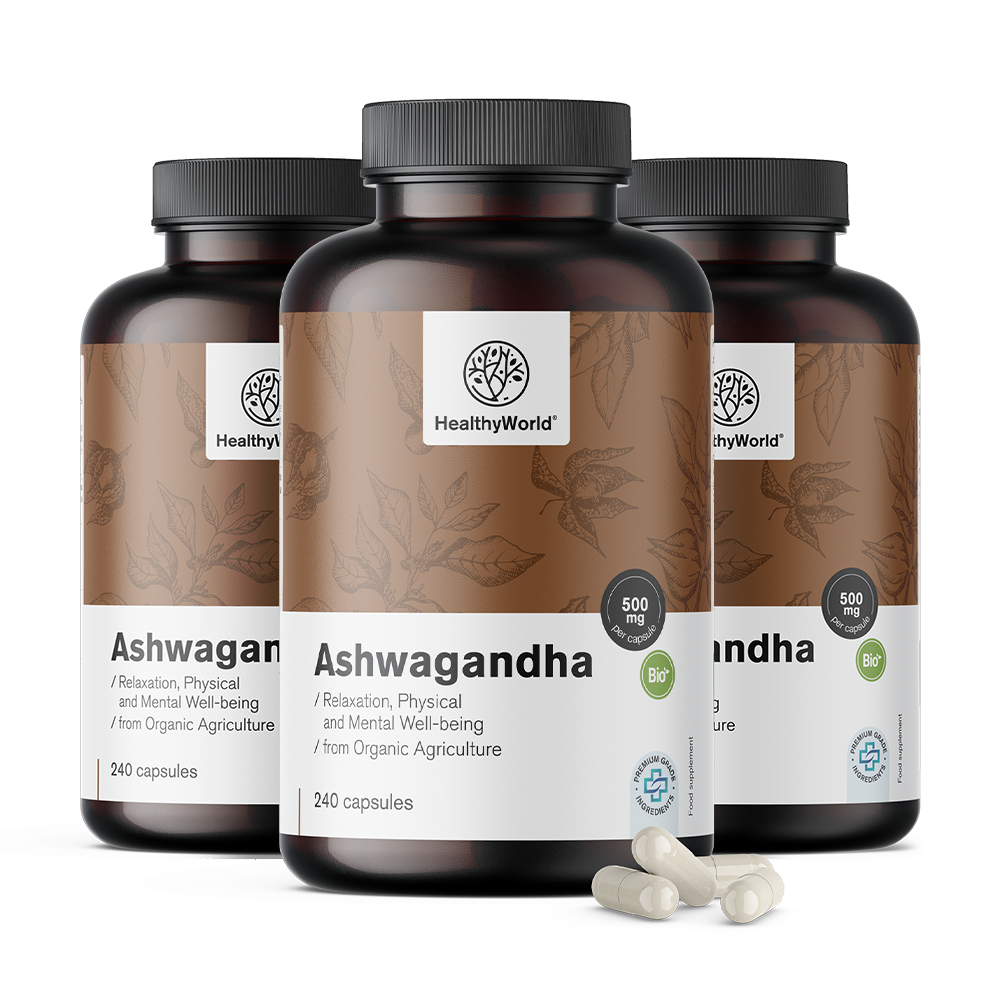 BIO Ashwagandha 500 mg kapszulákban