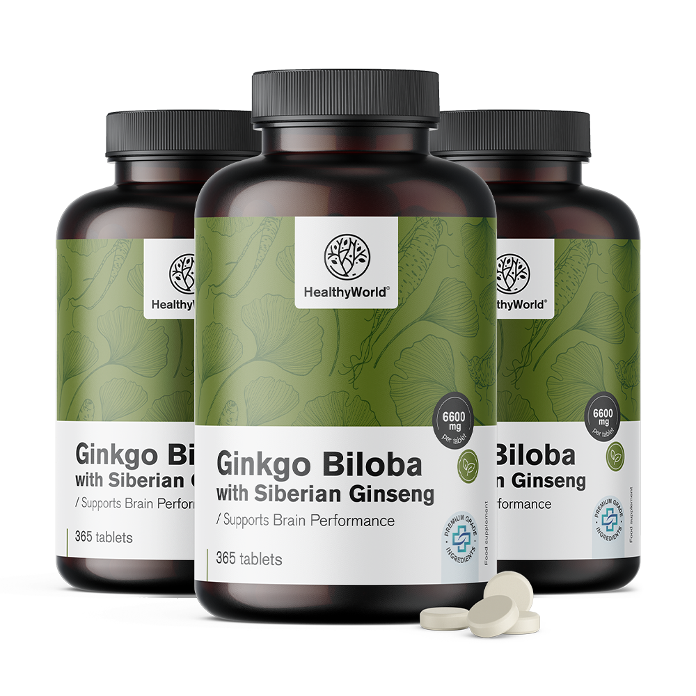 Ginkgo biloba szibériai ginzenggel 6600 mg