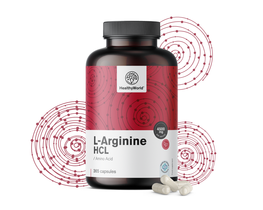 L-arginin HCL 4500 mg