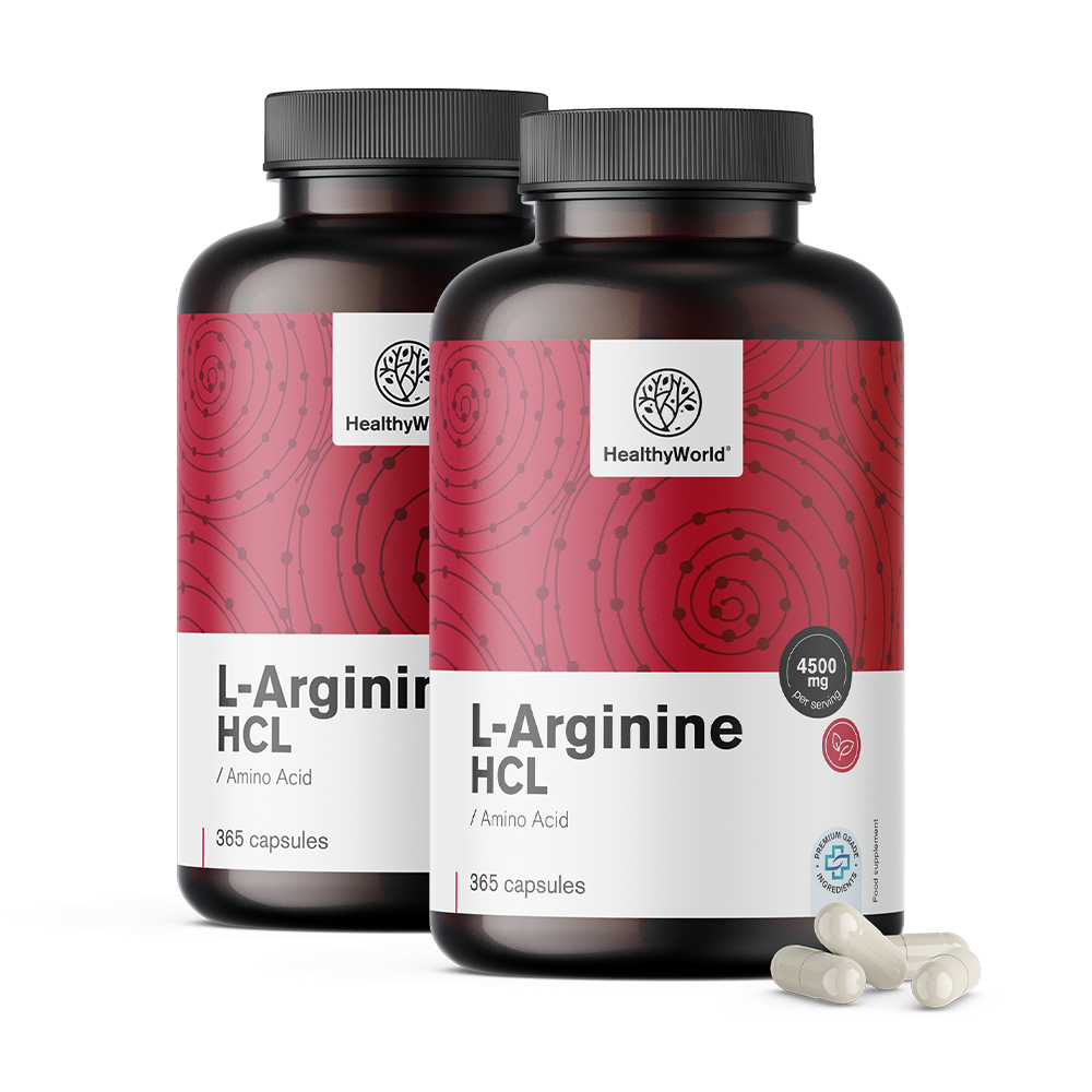 L-arginin 4500 mg kapszulákban