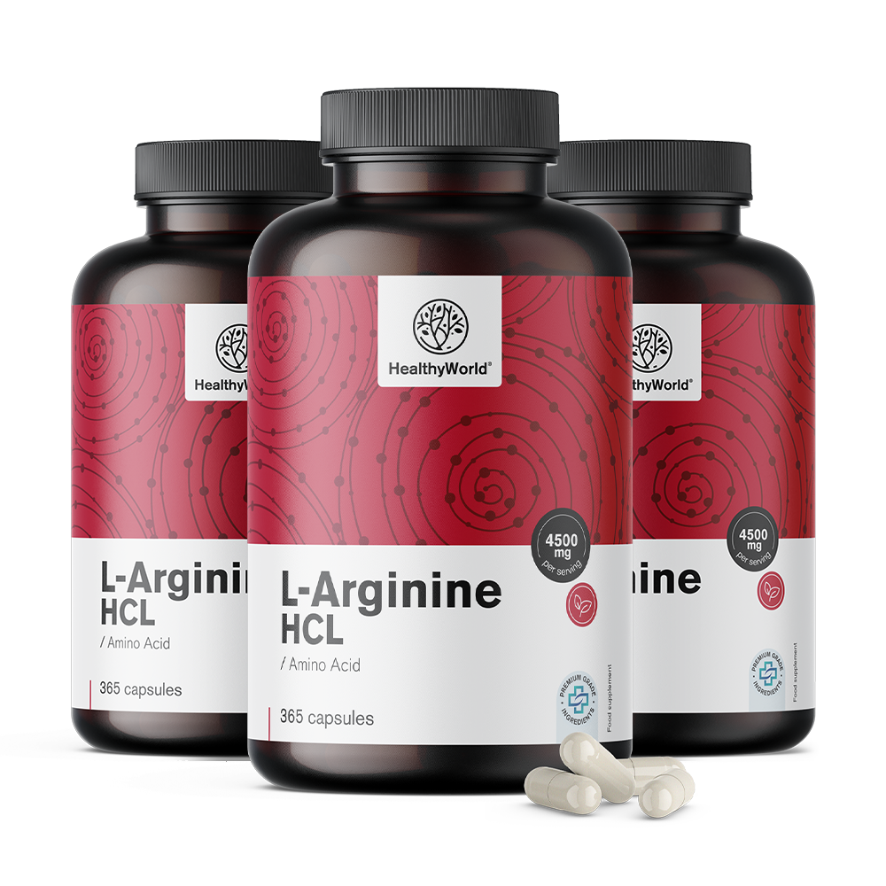 L-arginin 4500 mg kapszulákban