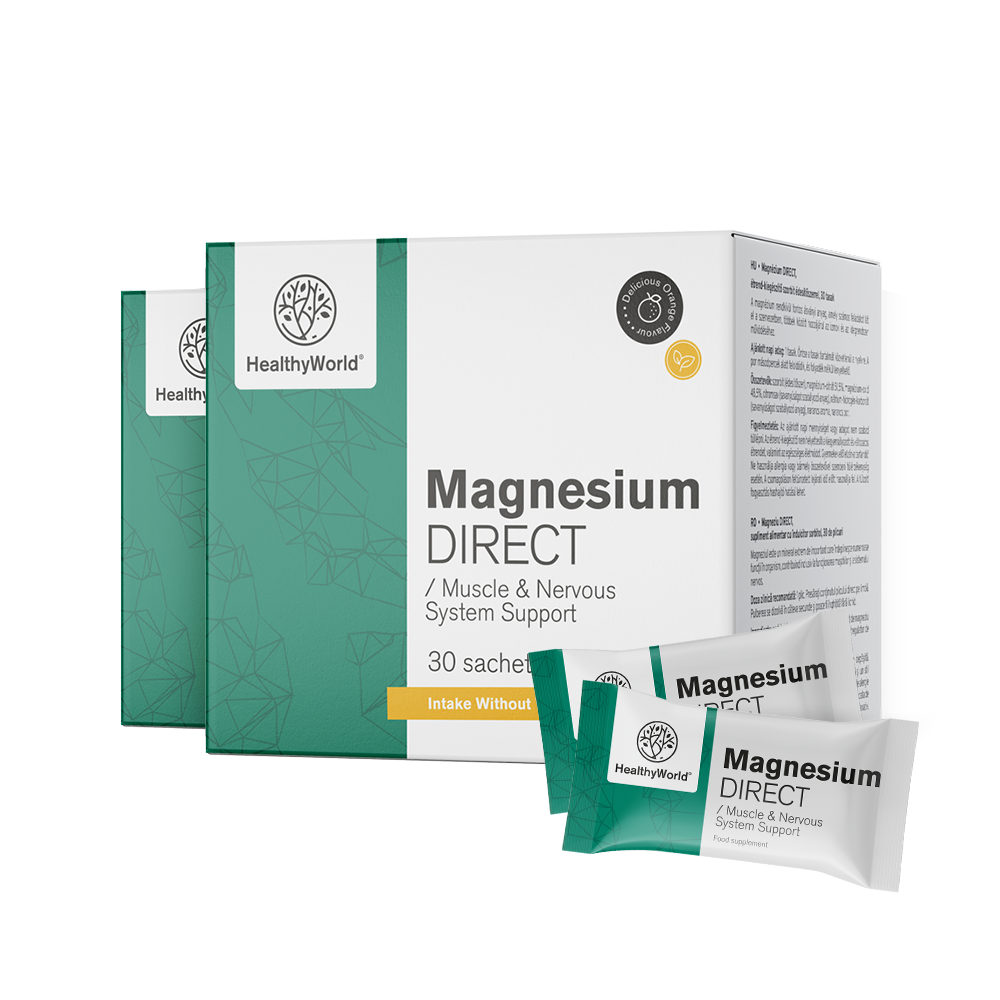 Magnézium DIRECT 400 mg narancs ízzel