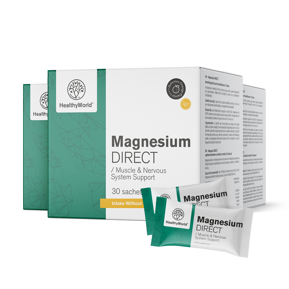 Magnézium DIRECT 400 mg narancs ízzel