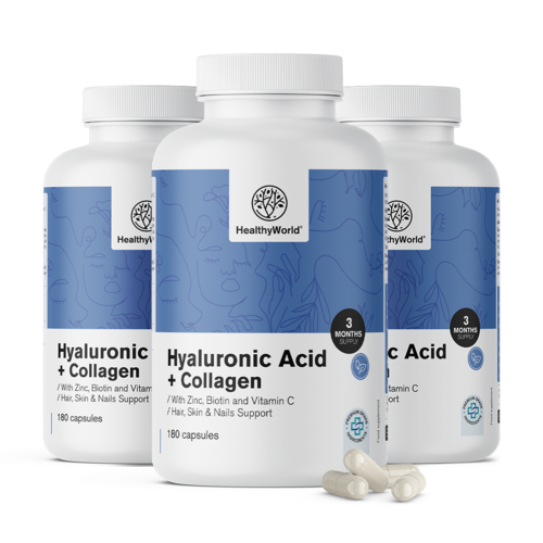 3x Hialuronsav + kollagén komplex, összesen 540 kapszula