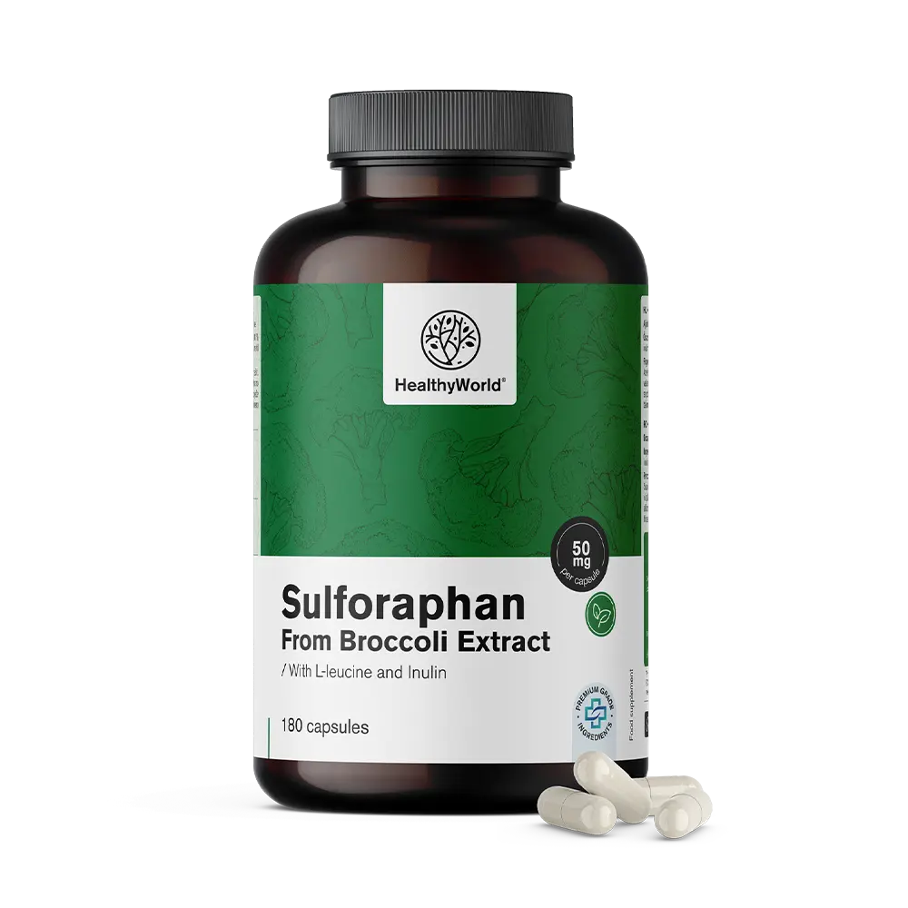 Sulforafan - 50 mg édesgyökér kivonatból.