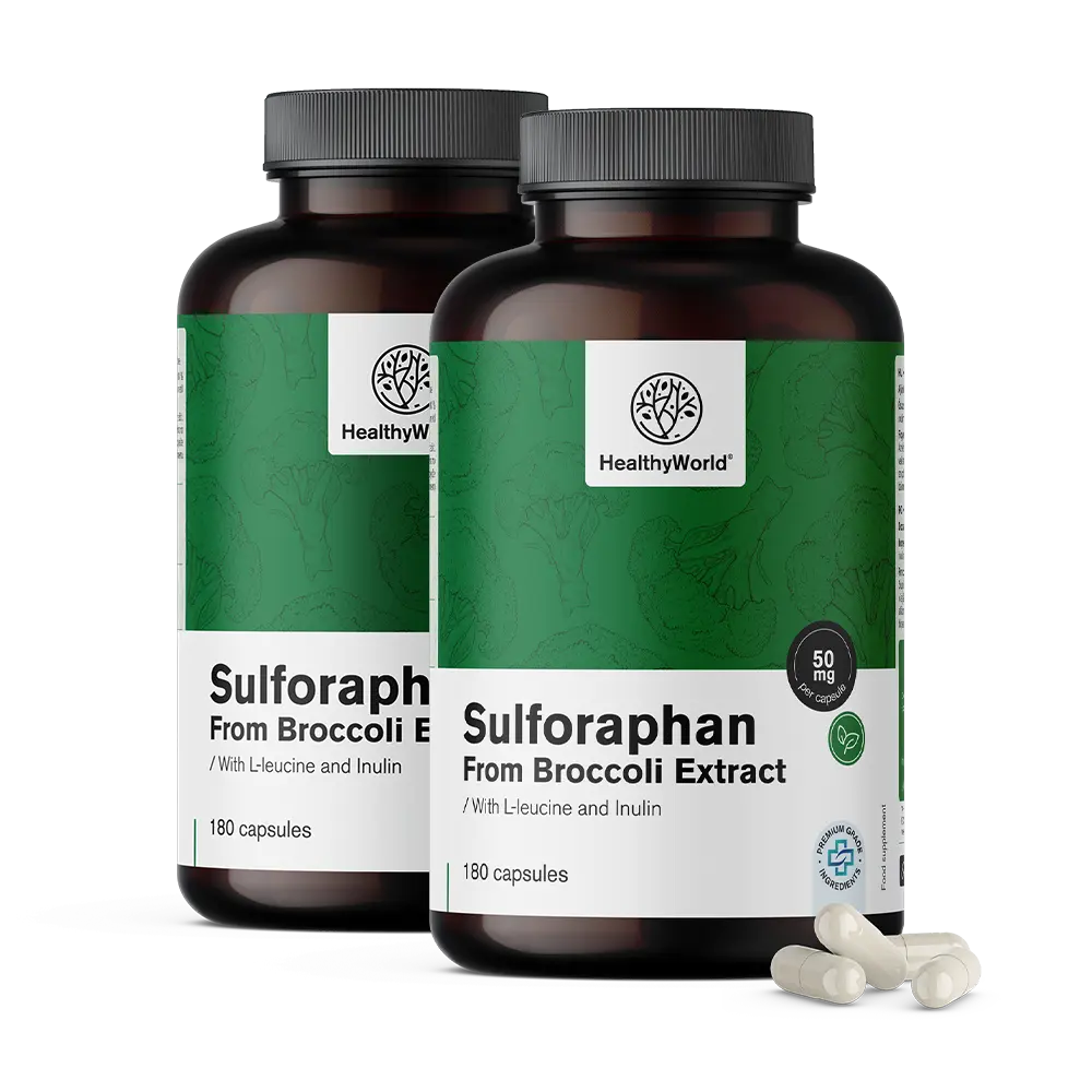 Sulforafan - 50 mg édesgyökér kivonatból.