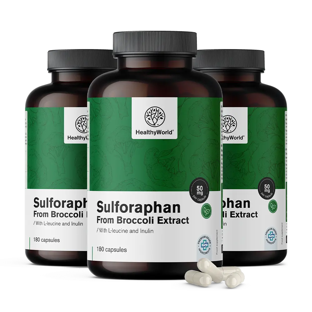 Sulforafan - 50 mg édesgyökér kivonatból.