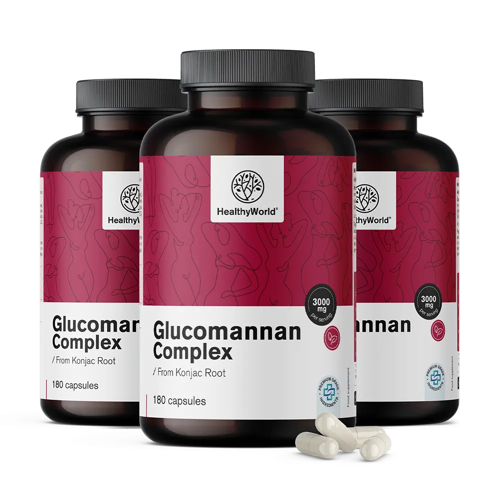 Glukomannán komplex 3000 mg