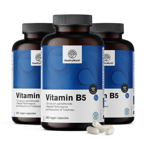 3x B5-vitamin 500 mg, összesen 720 kapszula