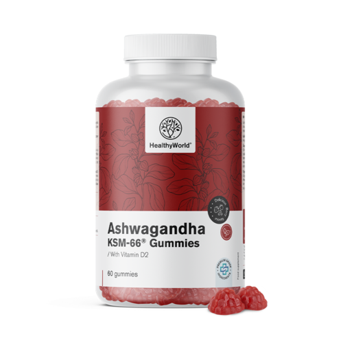Ashwagandha KSM-66 300 mg, 60 gumicukor