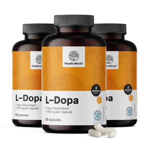 3x L-dopa 105 mg – lóbab kivonatból, összesen 270 kapszula