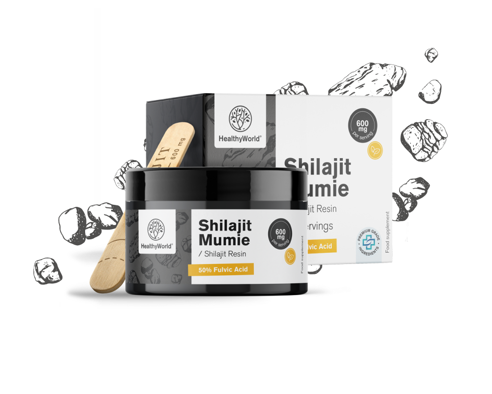 Shilajit Mumie 600 mg – gyanta