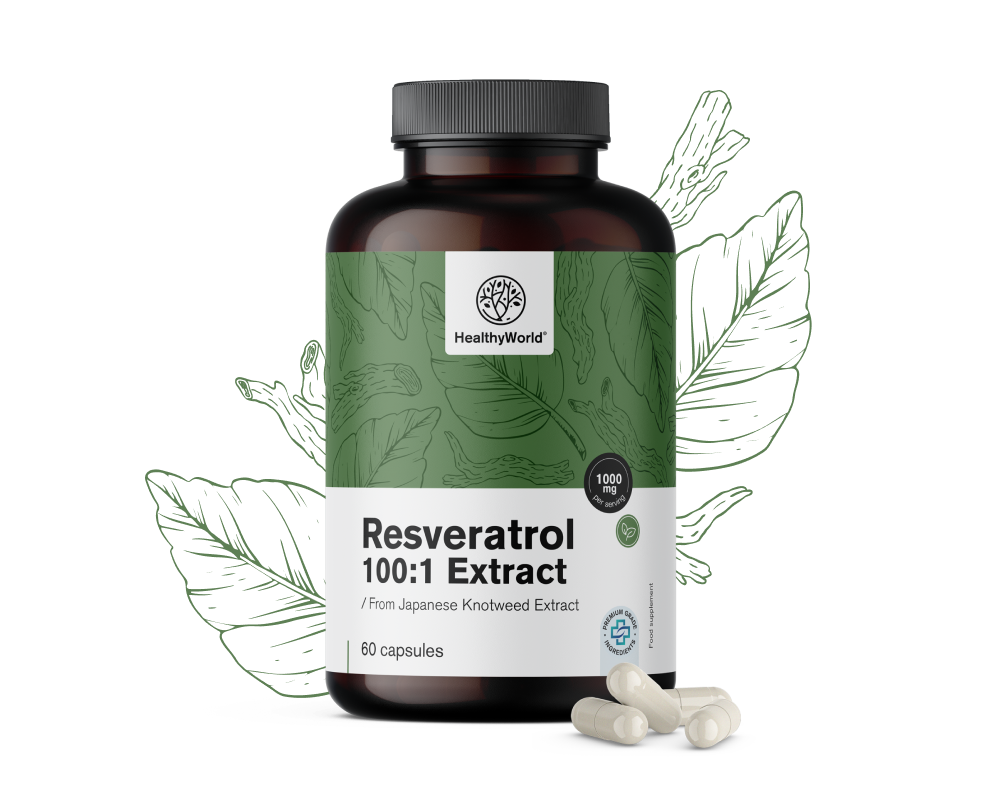 Rezveratrol 1000 mg – 100:1 kivonat 