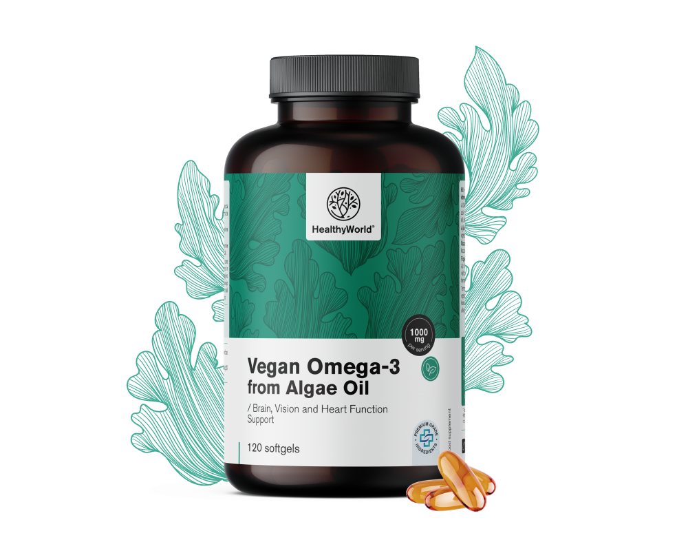 Vegán omega-3 1000 mg – algából