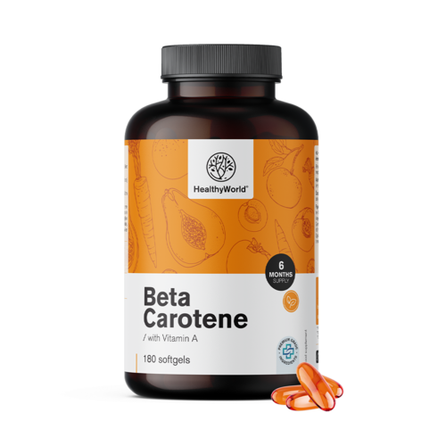 Béta-karotin 25.000 NE, 180 lágy kapszula