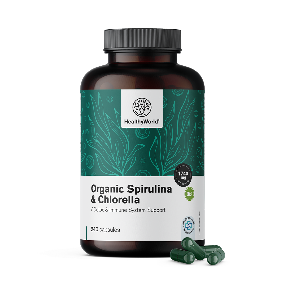 BIO Spirulina és chlorella.