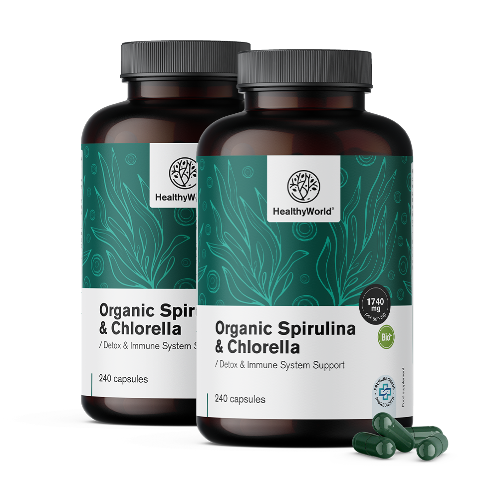 BIO Spirulina és chlorella.