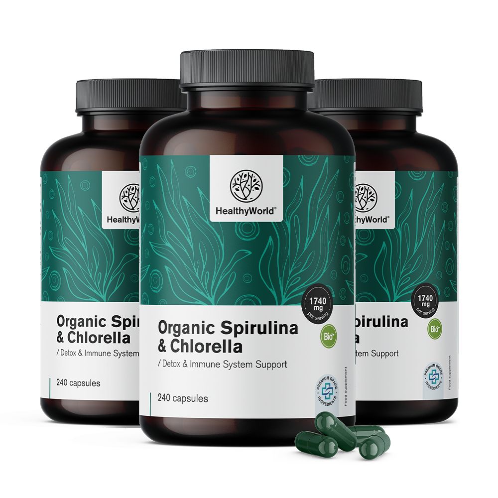 BIO Spirulina és chlorella.