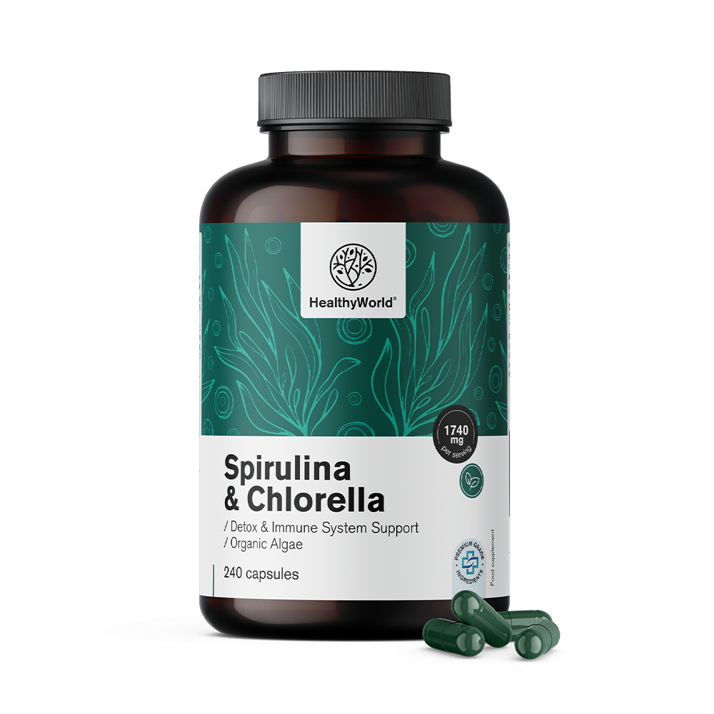 BIO Spirulina és chlorella.