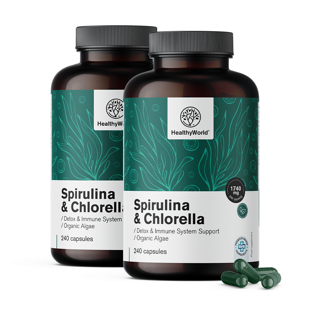 BIO Spirulina és chlorella.