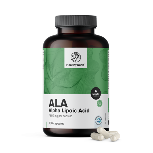 ALA – alfa-liponsav 650 mg, 180 kapszula
