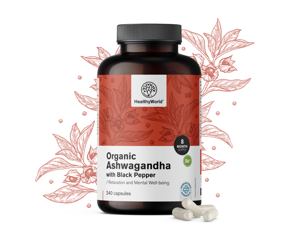 BIO Ashwagandha fekete borssal