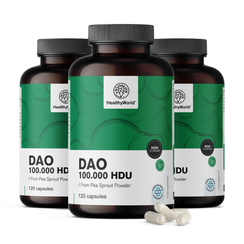 3x DAO diamino-oxidáz 100.000 HDU, összesen 360 kapszula