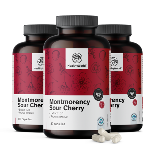 3x Montmorency meggy 3000 mg, összesen 540 kapszula