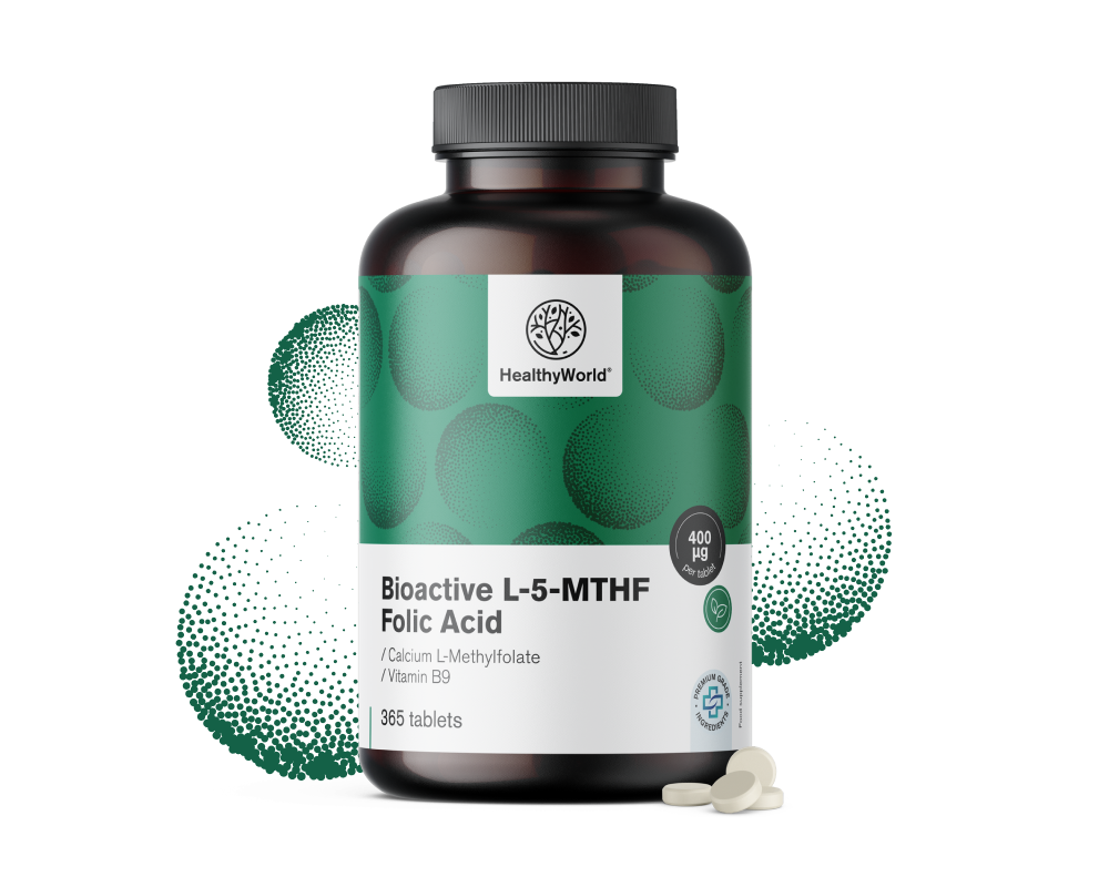 Aktív folsav L-5-MTHF.