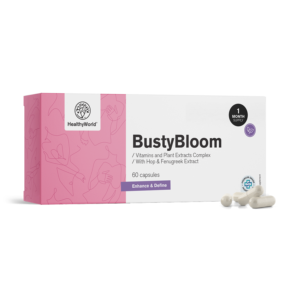 BustyBloom - vitaminok és növényi kivonatok komplexuma.