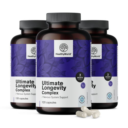 3x Ultimate Longevity Complex, összesen 360 kapszula