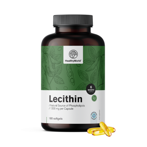 Lecitin 1200 mg, 180 lágy kapszula