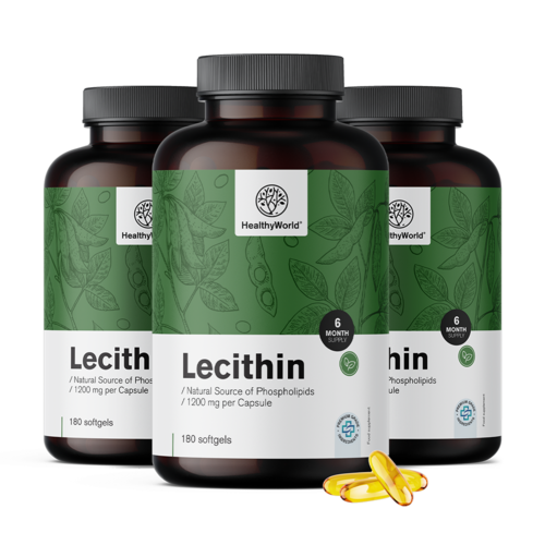 3x Lecitin 1200 mg, összesen 540 lágy kapszula
